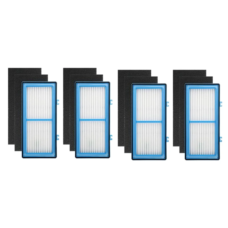 

4HEPA+8Carbon Booster Filters for Holmes AER1 HEPA Type Total Air Filter, for Holmes Air Purifier Filter AER1 Series
