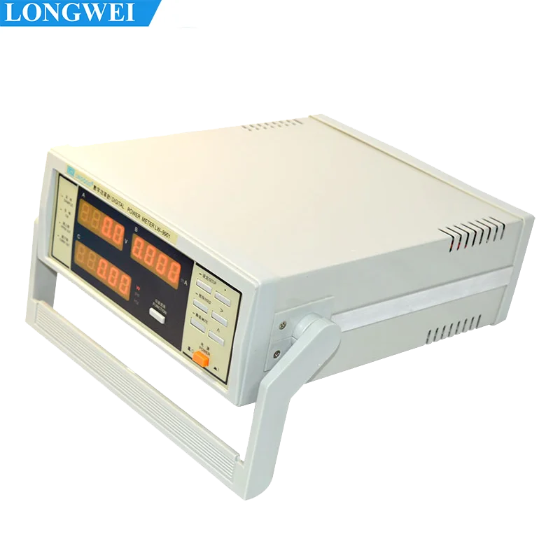 Фото Измеритель мощности Longwei LW-9800 с функцией сигнализации, 600В 20А, цифровой измерительный прибор для измерения тока и напряжения, с большим экраном №1