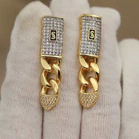 Серьги-гвоздики New Sight с кубическим цирконием