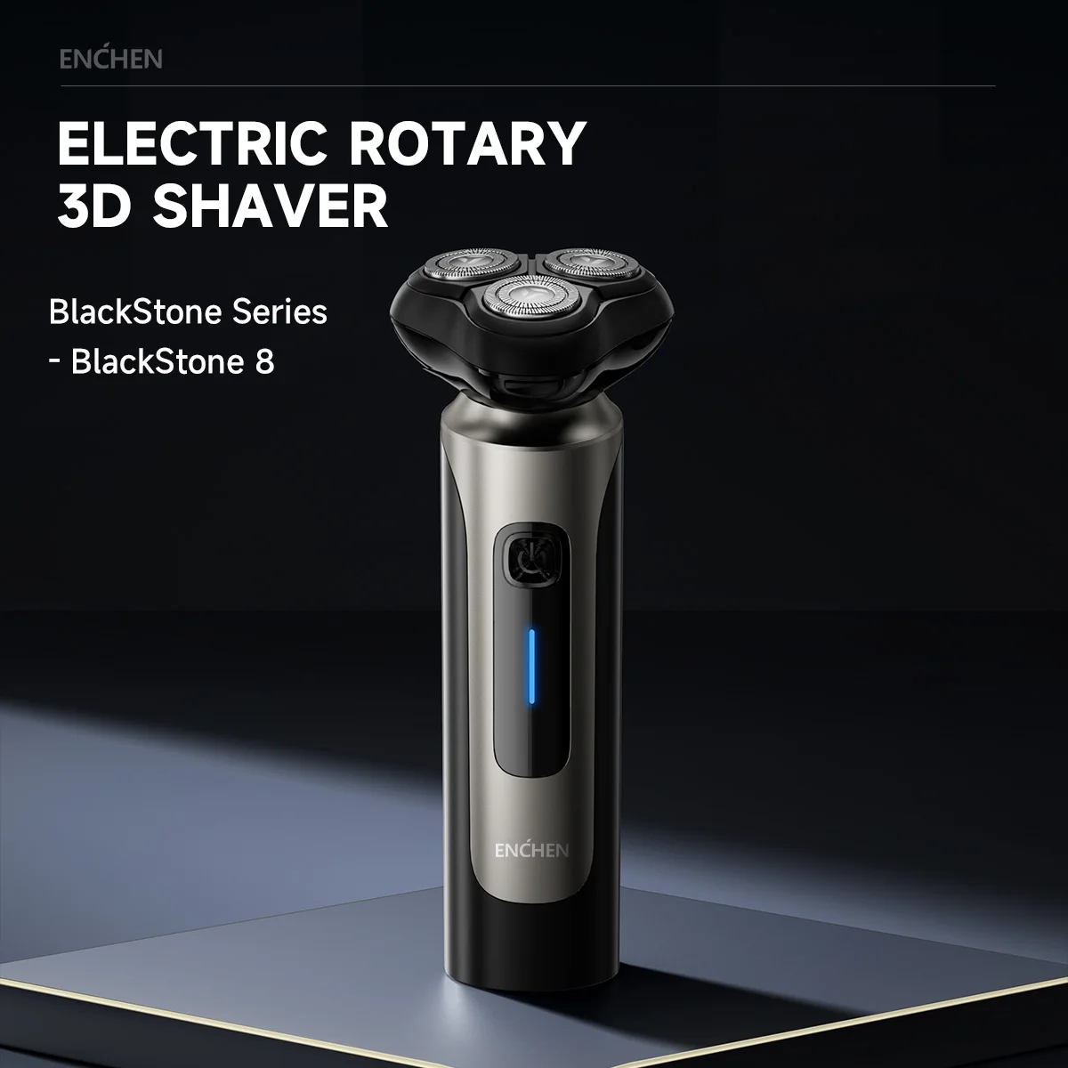 Фото Электробритва ENCHEN Blackstone 8C, 100% водонепроницаемая, с 3-сторонними гибкими головками, двойная изогнутая сетка типа C, быстрая зарядка №2
