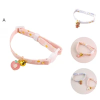 cat collar pretty lightweight soft fashion puppy cats collar with bell for outdoor pet collar pet collar