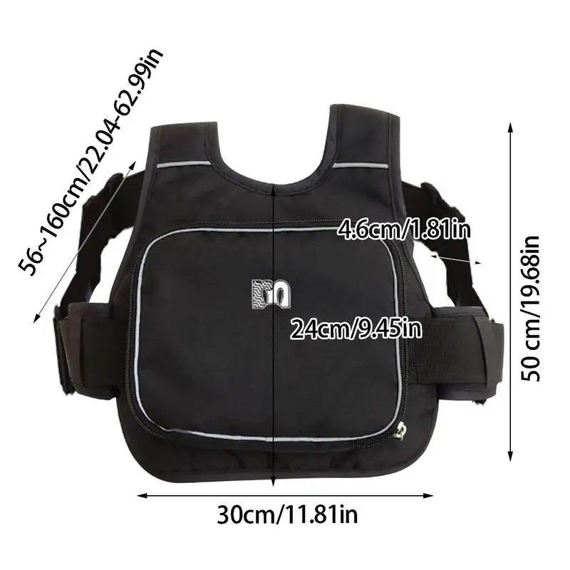 Ремень безопасности детский из ткани Оксфорд регулируемый светоотражающий пояс