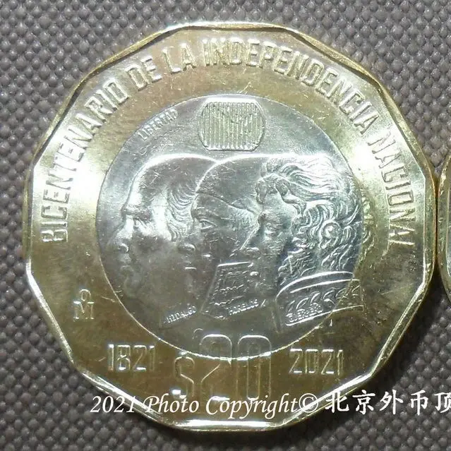 

Mexico 2021200 Th Anniversary of National Independence 20 Peso Two-Tone Bimetallic Commemorative Coin