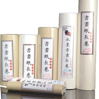 20m 100m thick rolling chinese rice paper half ripe raw xuan paper painting brush calligraphy pratice chinese roll rice papier