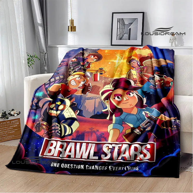 3D игра B-rawl Мультфильм S-звезды Печатный одеяла фланелевые теплое одеяло мягкое и