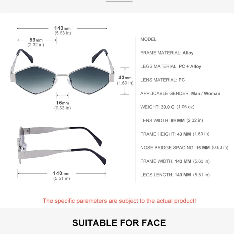 Овальные Солнцезащитные очки в металлической оправе UV400 для мужчин и женщин