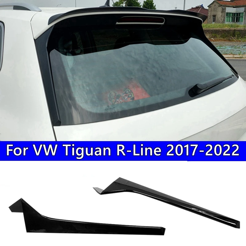 

Автомобильная черная наклейка на заднее стекло, боковой спойлер, канаречки, разделитель для-Tiguan R-Line 2017 2018 2019 2020 2021 2022, отделка ветрового стекла