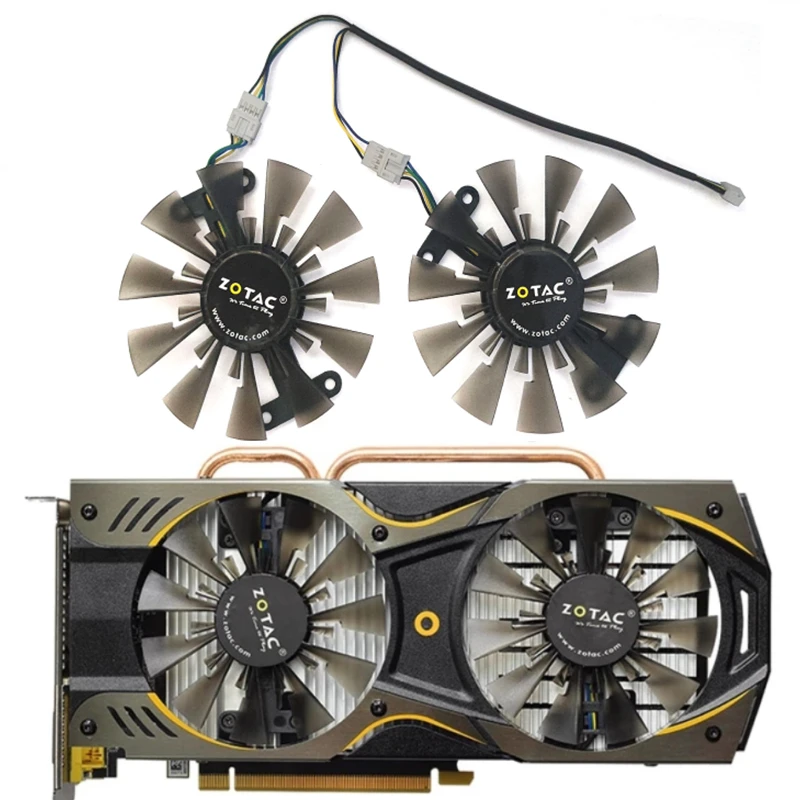 New 85MM GA91S2H GTX 1060 960 950 GPU Fan，For ZOTAC GeForce GTX 1060 960 950 Graphics Card Cooling Fan