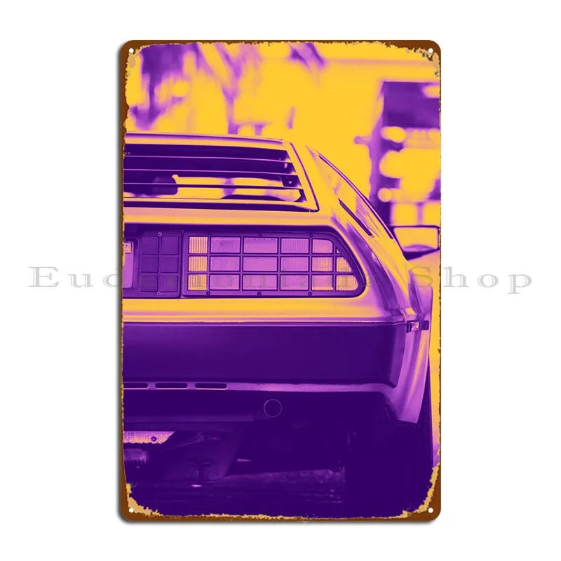 

Delorean, автомобильный металлический знак, Настенная роспись, таблички, забавный Декор на стену, оловянный знак, плакат