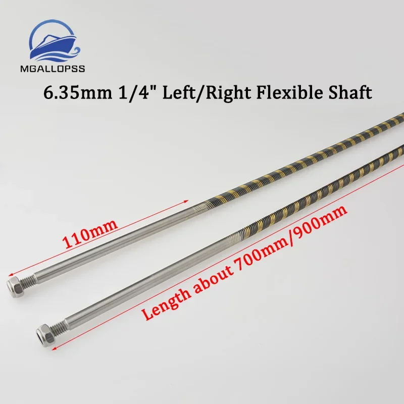 Хорошее качество 6 35 мм 1/4 дюйма гибкий кабель оси мягкий приводной вал длина 700