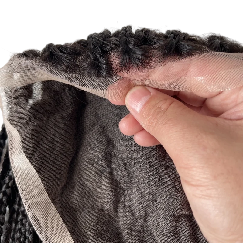 14-дюймовая замена бразильских девственных человеческих волос # 1b Черный длинный