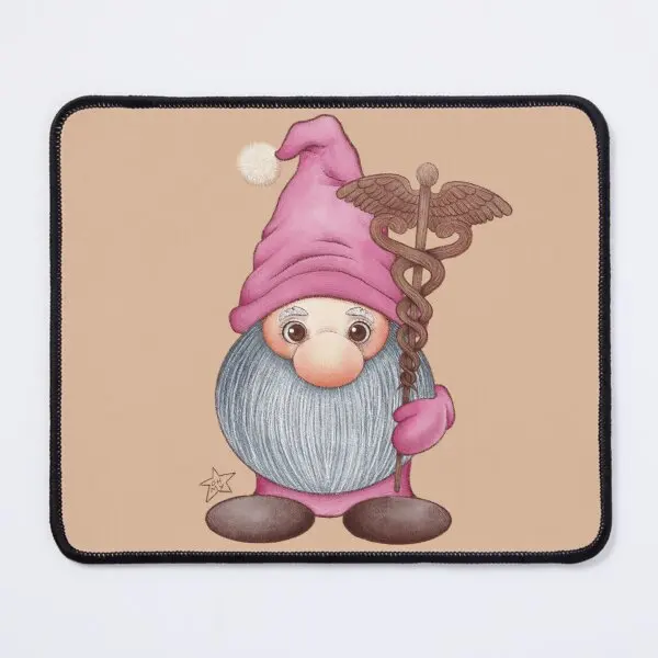 

Милая медсестра гнома с кадуцеусом, коврик для мыши, компьютерная клавиатура, настольный игровой коврик с принтом для геймеров, для игр в ан...