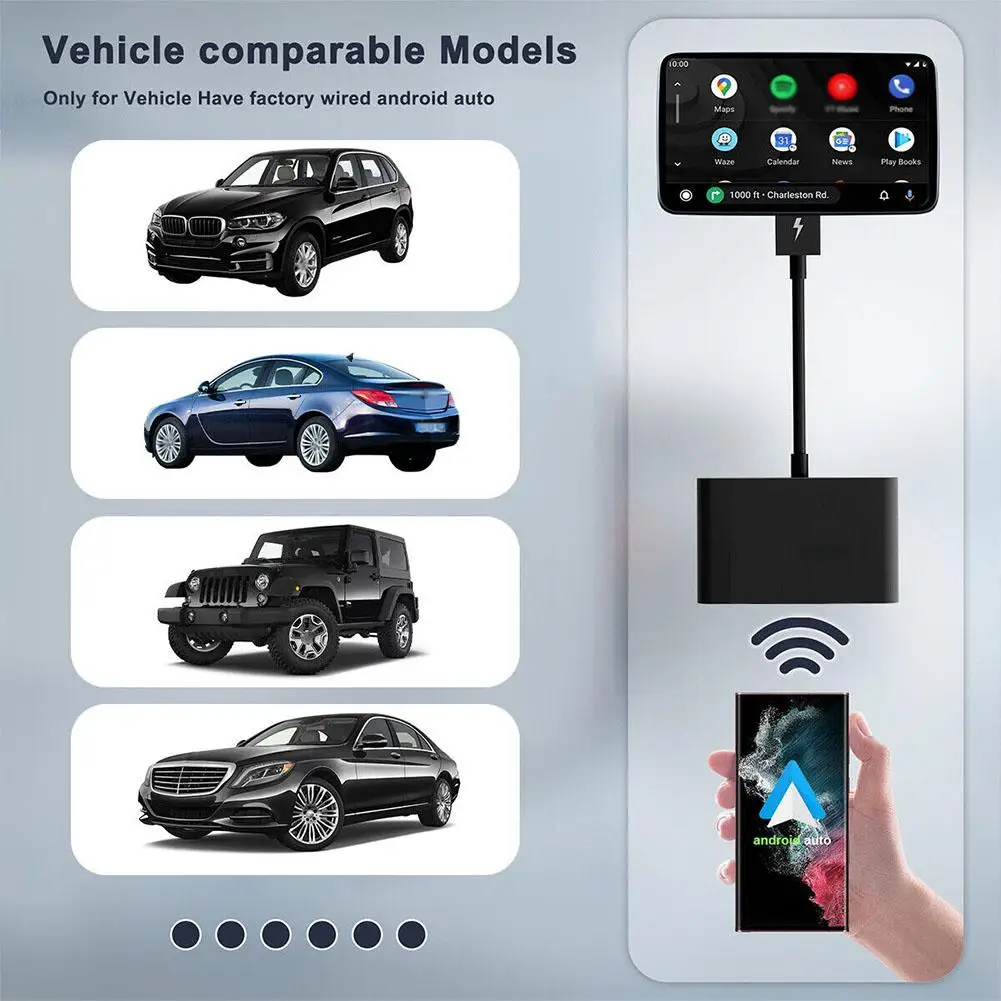 

Адаптер совместимый с проводным контролем Carplay и беспроводным адаптером для системы Android, Автомобильный Usb-разъем для навигации Y0P7