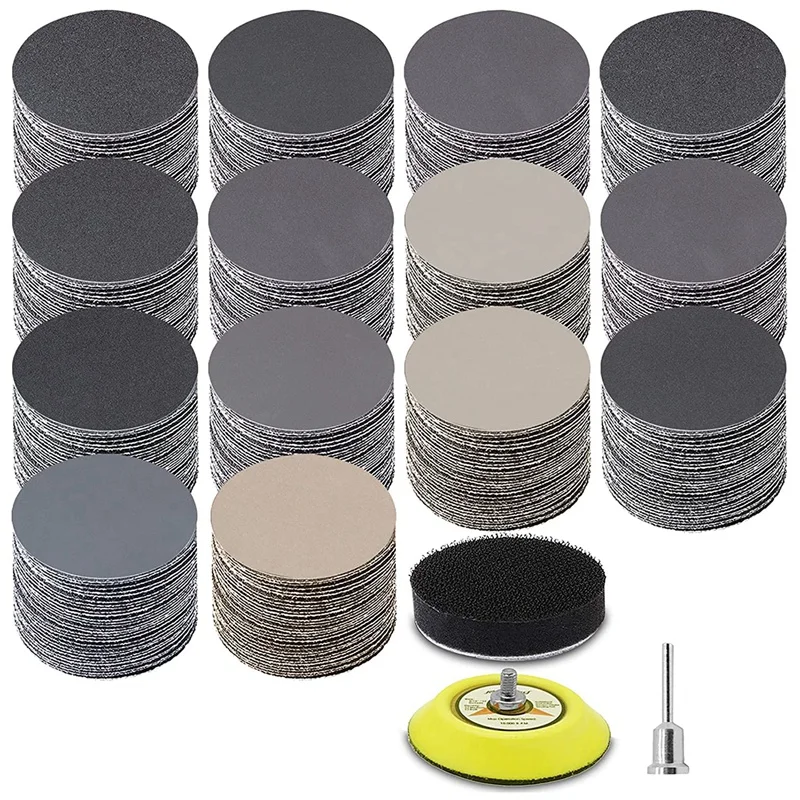 

180PCS 3Inch Sandpaper, Wet Dry Sander With Backing Pad Buffer Pad, 60 To 10000 Grits Grinding Abrasive Sanding Disc