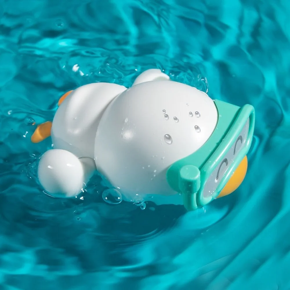 Baby Bath Toys for Children Baby Bath Swimming Clockwork Toy Cute Duck Wound-Up Bath Toy Beach Kids Water Toy for Kid Gifts