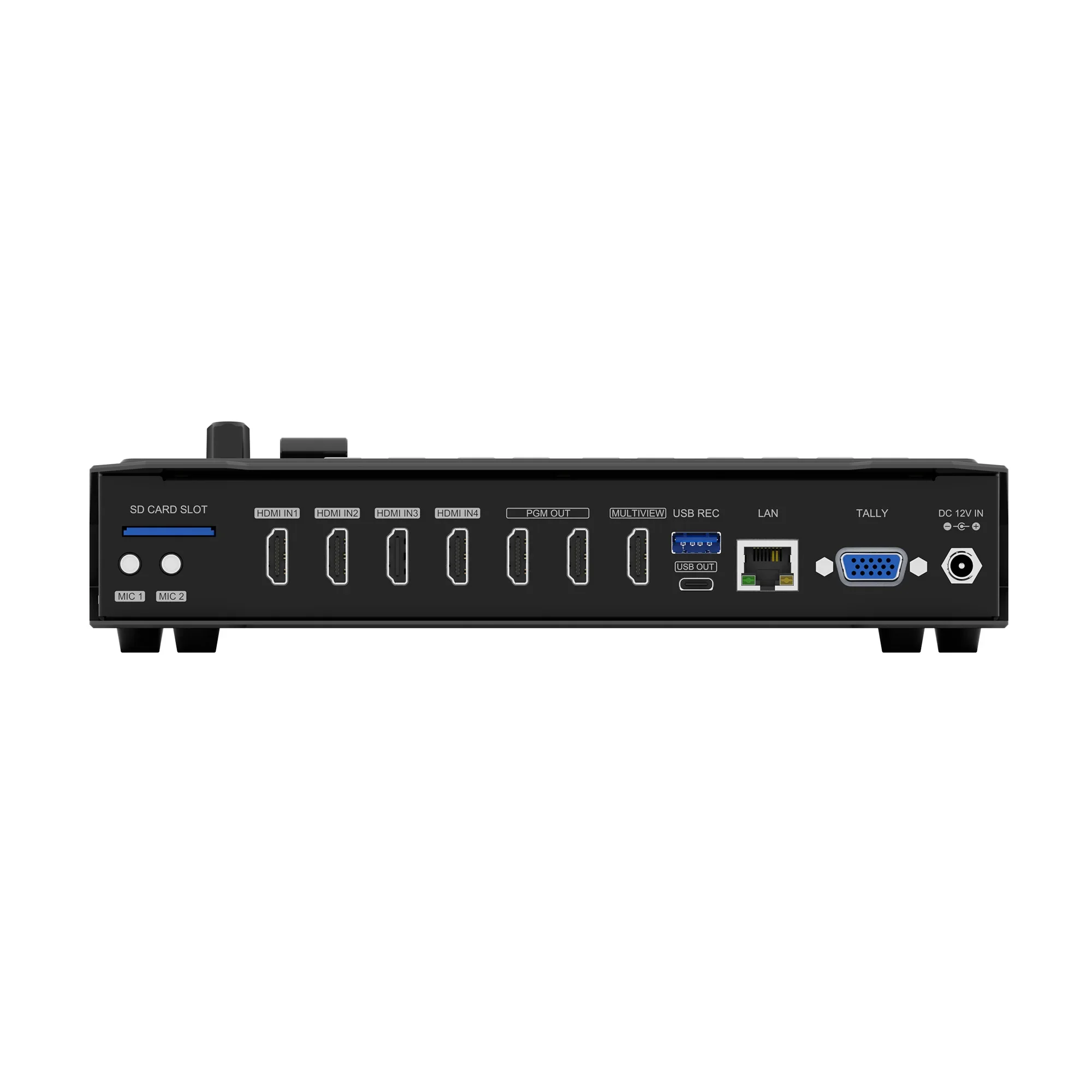 Видеомикшер AVMATRIX SHARK H4 для прямой трансляции с поддержкой нескольких камер, HDMI, RTMP, SRT, записью на USB-накопительSD-карту, цельнометаллический корпус (art.: 3920d95bb6c71) - 3920d95bb6c71