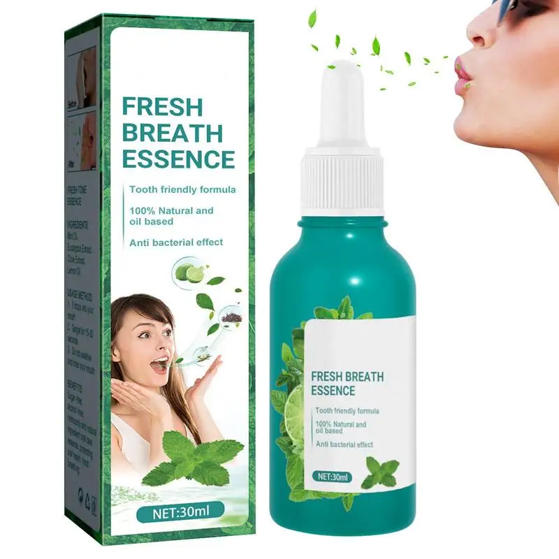 

30ml Portable Mouth Spray Breath Freshener Oral Spray Herbal Mint Fresh Breath Freshener Remove Bad Breath Breath Fresh Essence