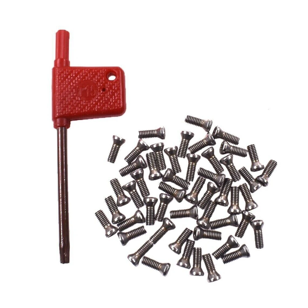 

Wrench Screws Inserts Lathe M3 X 8mm Machine Screw Replacing Screw Screwdriver Steel Tool 50pcs/Set For Carbide