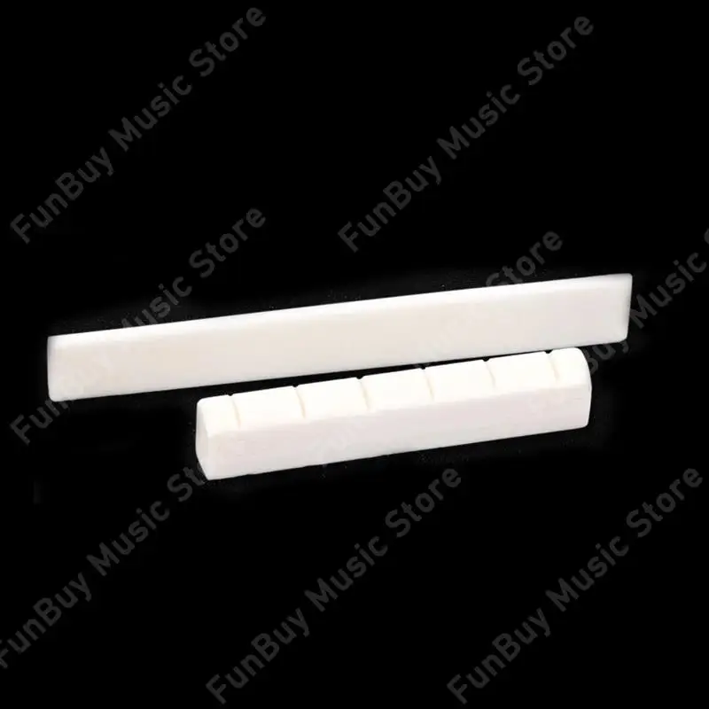 Набор из 2 шт. 6 струн Акустическая классическая гитара седло и гайка настоящей