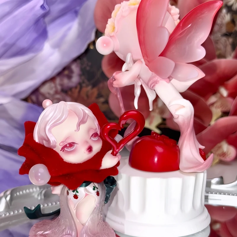 Фото Новинка! Горячая коллекционная фигурка Pop Mart Skullpanda из серии Four Acts Of Flowers: Слепая коробка, настольное украшение, милый подарок. №5