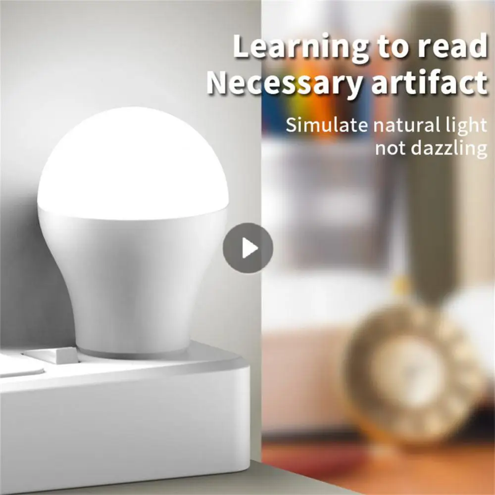 

1pcs USB Mini Round Light Computer Mobile Power Charging USB Small Book Lamps Eye Protection Reading Light Indoor Lighting