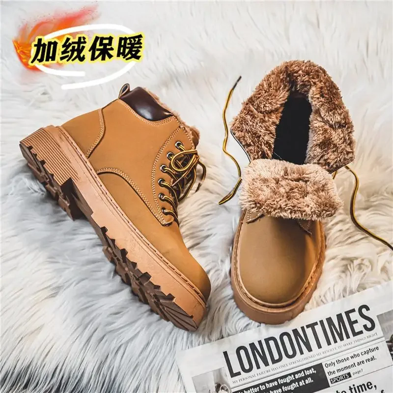 

Winter Men's Shoes Men's Worker Boot Boots Men's Work Shoes Labor Protection Shoes Casual Cotton-Padded Shoes Dr.