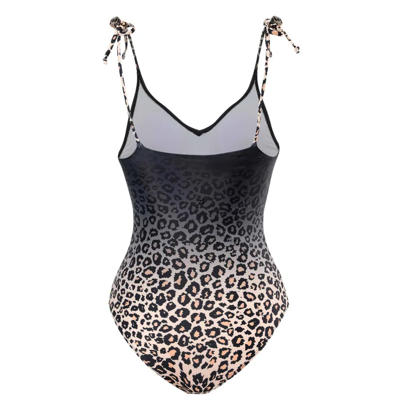Two Piece Bodysuits Skirt Suits Swimsuit Beach Skirt Leopard Print Cover Up Luxury Swimwear Surf Wear Beachwear Women 2023