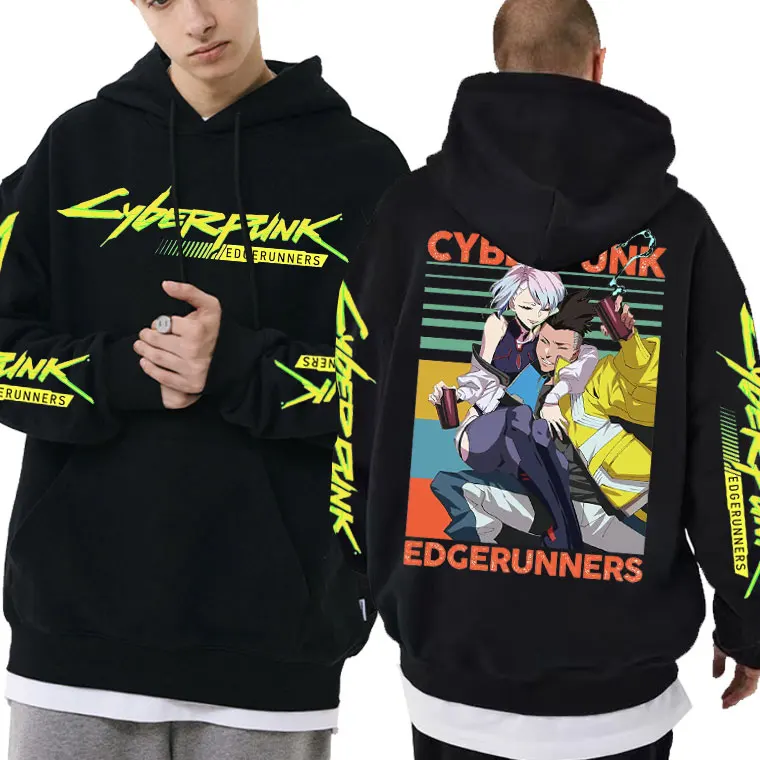 

Cyberpunk Edgerunners Graphic Lucy Hoodie Tops David Martinez Hoodies Men Women Fashion Loose Sweatshirts Man Fleece Streetwear