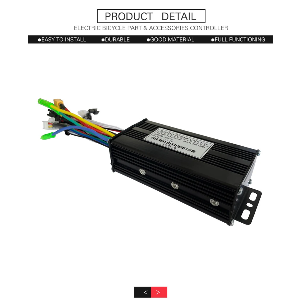 

JN 36/48V E-Bike Controller Brushless Electric Scooter For UART No.2 Protocol Controller Sine Wave 26A 500/750W SM Three Mode