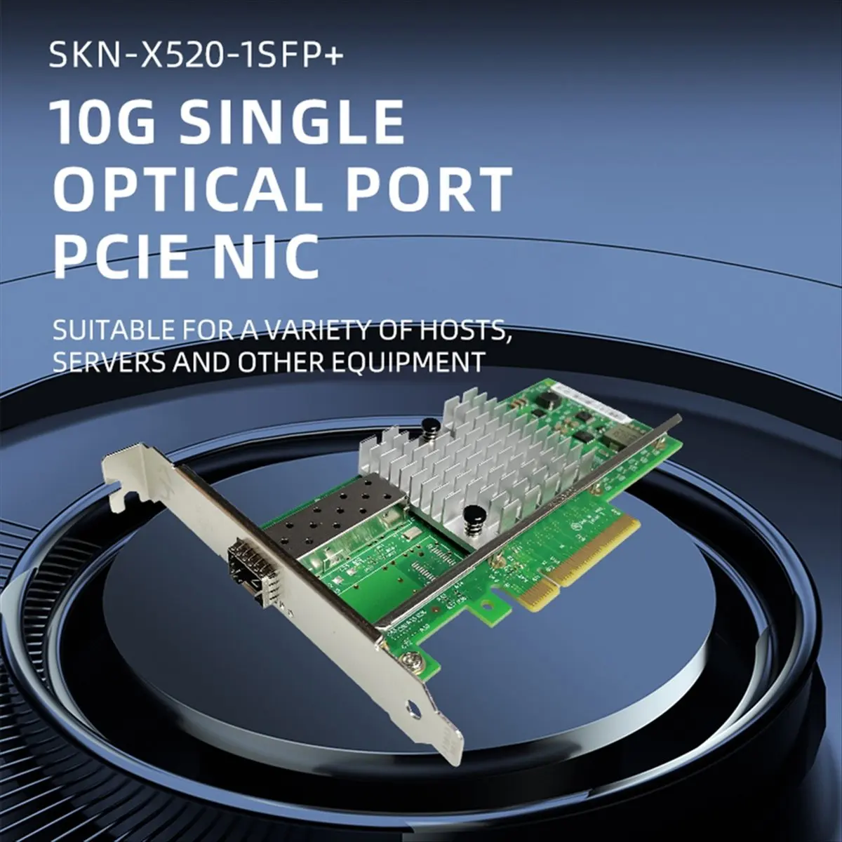 Фото Сетевая карта doyou 10G SFP+ для контроллера Intel Host Controller PCI-E X8/совместима с X16 PCIe V2.0 (5.0 GT/S) №5