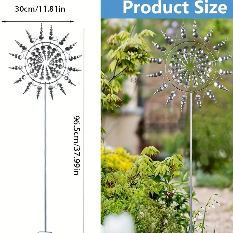 

Солнечная ветряная мельница из металла