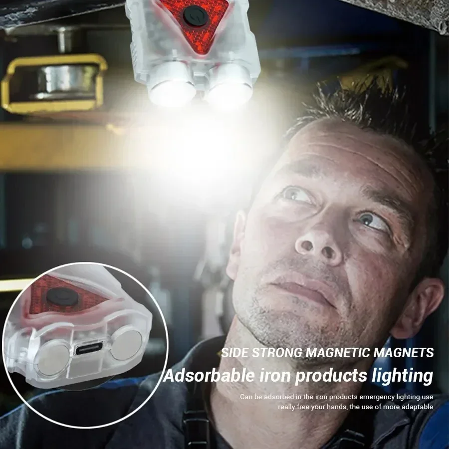 Многофункциональный зажим для шляпы водонепроницаемый фонарик светодиодный