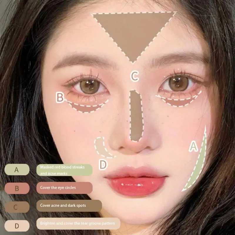 Консилер ZVEV крем консилер не снимает макияж закрывает для восстановления темных