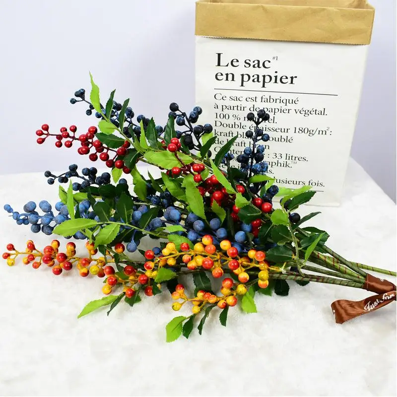 

Berry Artificial Flower Fake Red Berries Flower Decoration Home Essentials Living Room Decoration Interior Home Decor Comfort