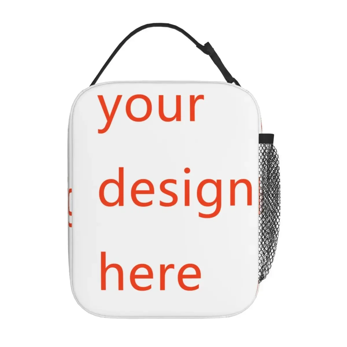 Customized Your OWN Design Insulated Lunch Bag Portable DIY Photo or Logo Meal Container Cooler Tote Box