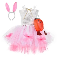 outfitbaby girls easter bunny dress kids rabbit cosplay costumes toddler girl birthday party tulle tutu outfits holiday clothes