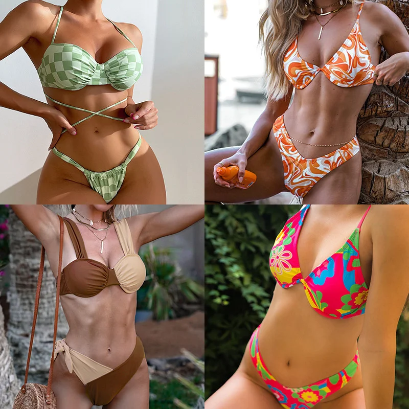 

2022 новый стальной бикини Toro с принтом, сексуальный раздельный купальник для женщин