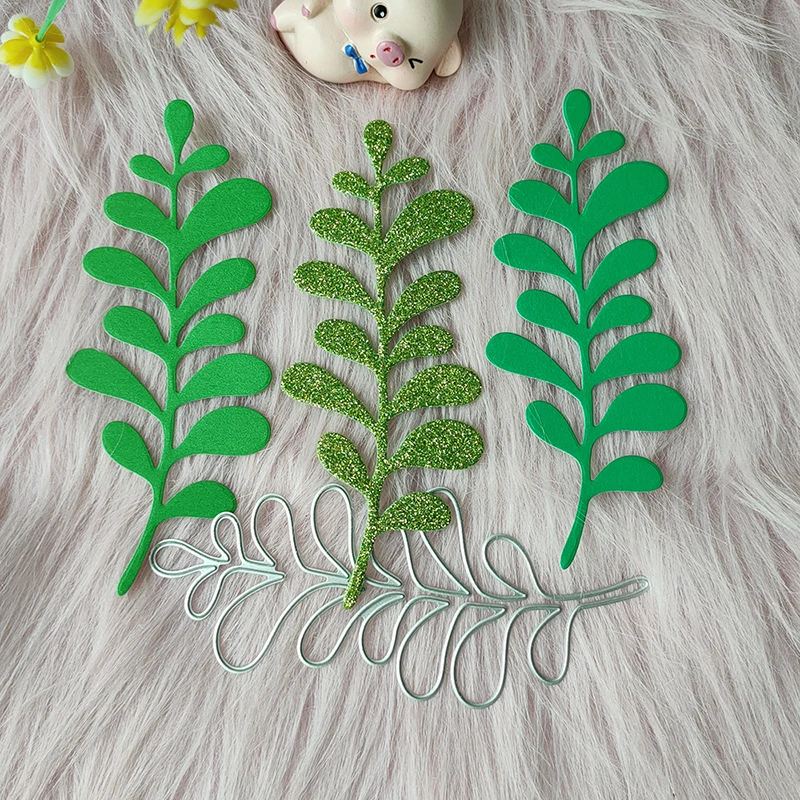 Новинка, металлическая высекальная форма в виде листьев, рельефное украшение для фотоальбома «сделай сам»