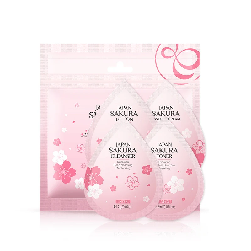 Глубокое Очищающее средство для лица LAIKOU Япония Sakura сглаживающий крем женский