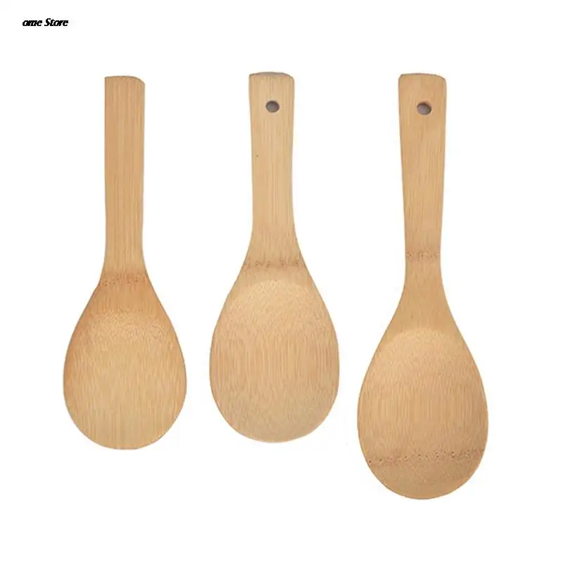Бамбуковая рисовая ложка деревянный кухонный ковш столовая кухонная утварь
