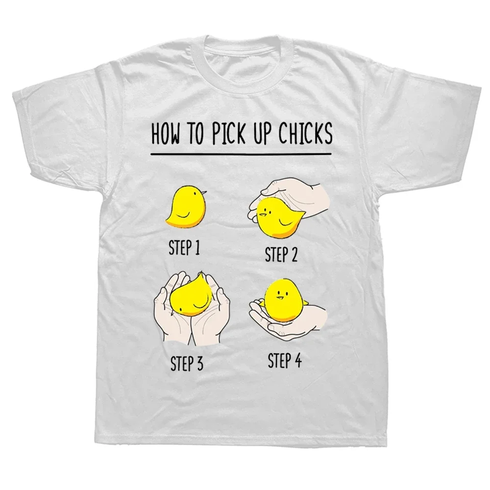 Футболка мужская с надписью How To Pk Up Chk хлопковая уличная одежда рисунком короткая