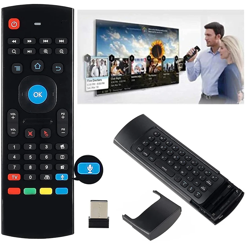 Пульт ДУ MX3 беспроводной с голосовой подсветкой и ИК-подсветкой 2 4 ГГц - купить по