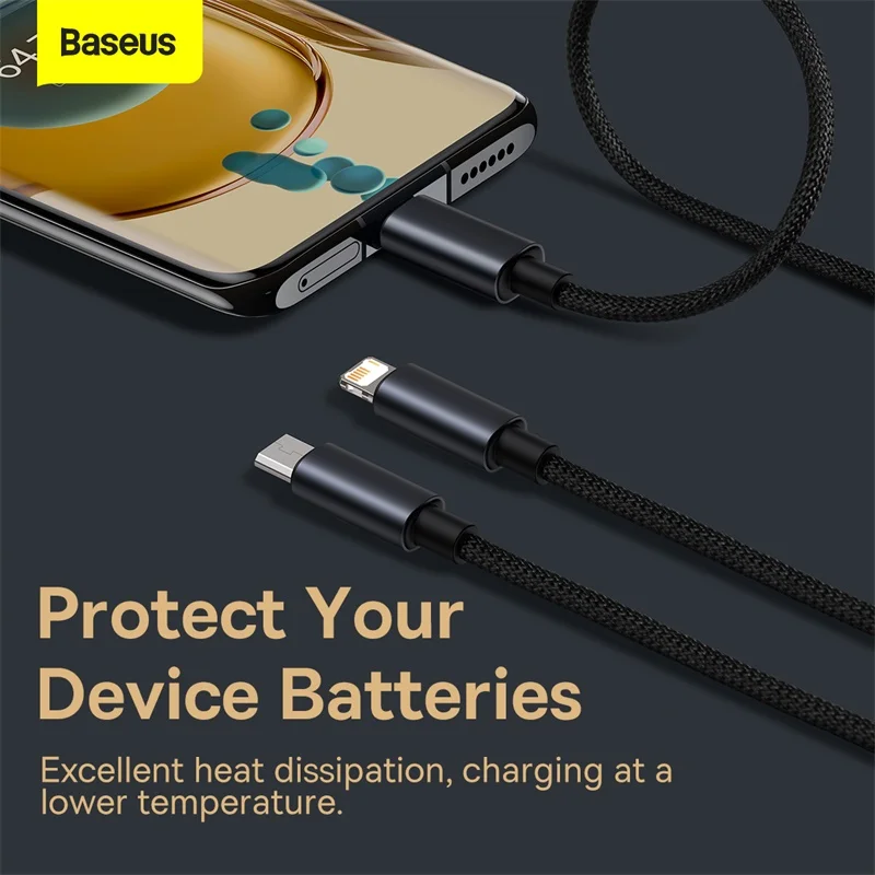 Кабель USB Baseus 3 в 1 кабель типа C для Samsung Xiaomi Mi 9 Huawei iPhone 13 12 11 зарядное устройство