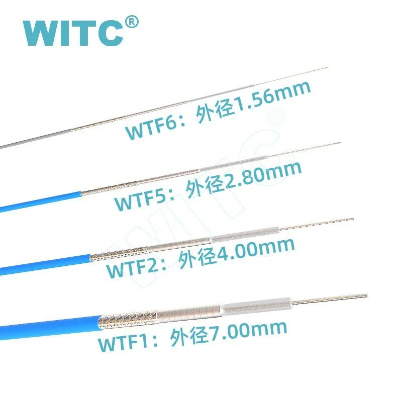 Фото Гибкий радиочастотный кабель WTF5-42-40, 18G, высокочастотный, SMA-JWJ, соединительный, SMA-штекер, угловой, с разъемом WITC (1 шт.) №2