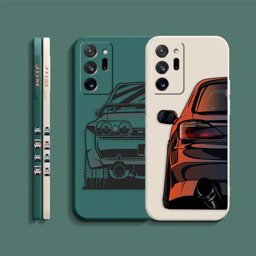 Case For Samsung Galaxy A90 A80 A70 A60 A50 A40 A30 A20 A10 Note 20 10 M33 Pro Plus Lite Ultra 4G 5G Case  Cartoon JDM Drift Car
