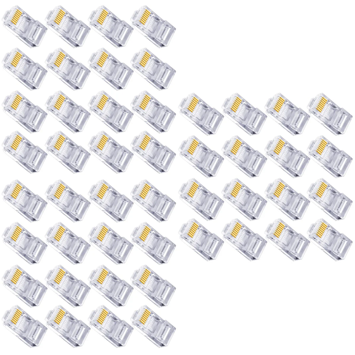 

Cable Network Ethernet Plug Connector Ends Cat6 Terminal Cat End Utp Rj45 Insert Modular Through Pass Crimp Ez 5
