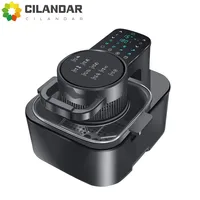 Многофункциональная домашняя умная фритюрница объемом 9 л с резервированием сенсорного экрана большой емкости, антипригарная внутренняя духовка