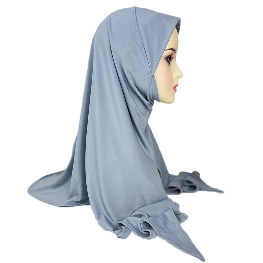 Цельный Амира мусульманский женский мгновенный шарф хиджаб исламский головной