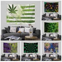 abstractionism art weed colorful tapestry wall hanging wall hanging decoration household art home decor