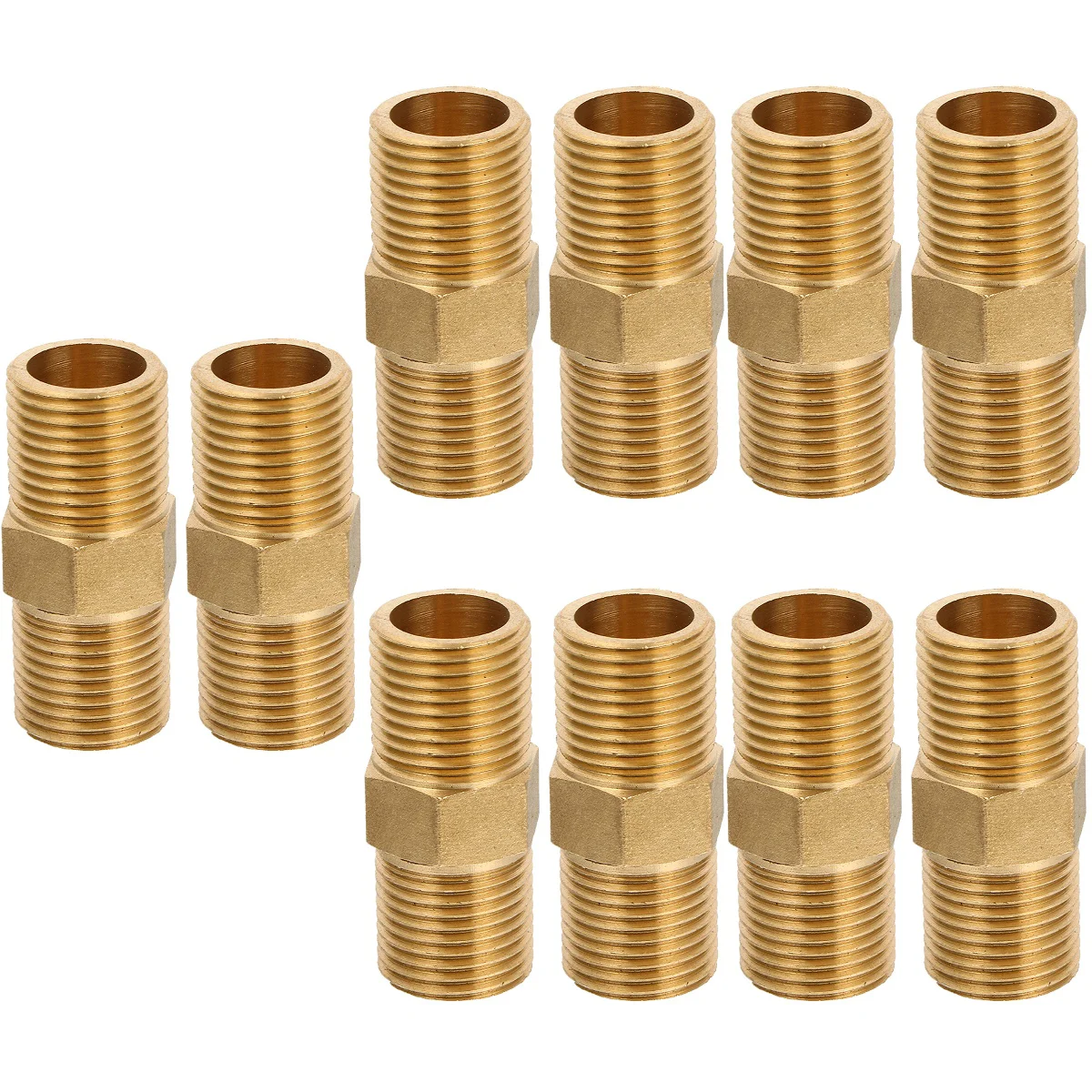 

10 pcs Garden Hose Connector 1/2 Inch X 1/2 Inch NPT Hose Adapter Coupler